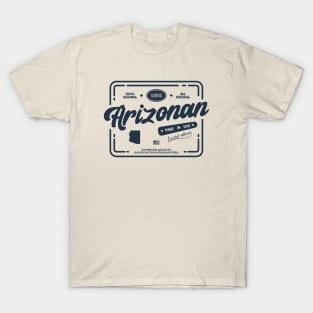 Authentic Arizonan Cool Vintage Dark Stamp Print Arizona Resident Gift T-Shirt